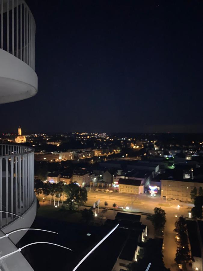 Appartment Im Hotelturm Augsburg Dış mekan fotoğraf